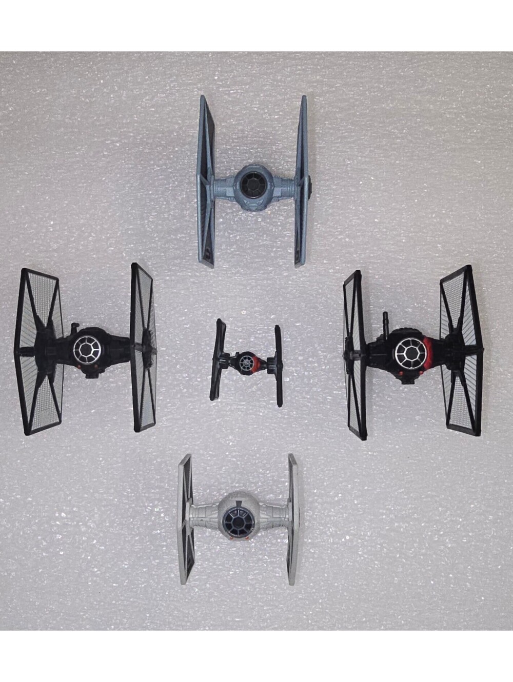 Lot of 5 Star Wars Hotwheels Tie-Fighters & Micro Machines